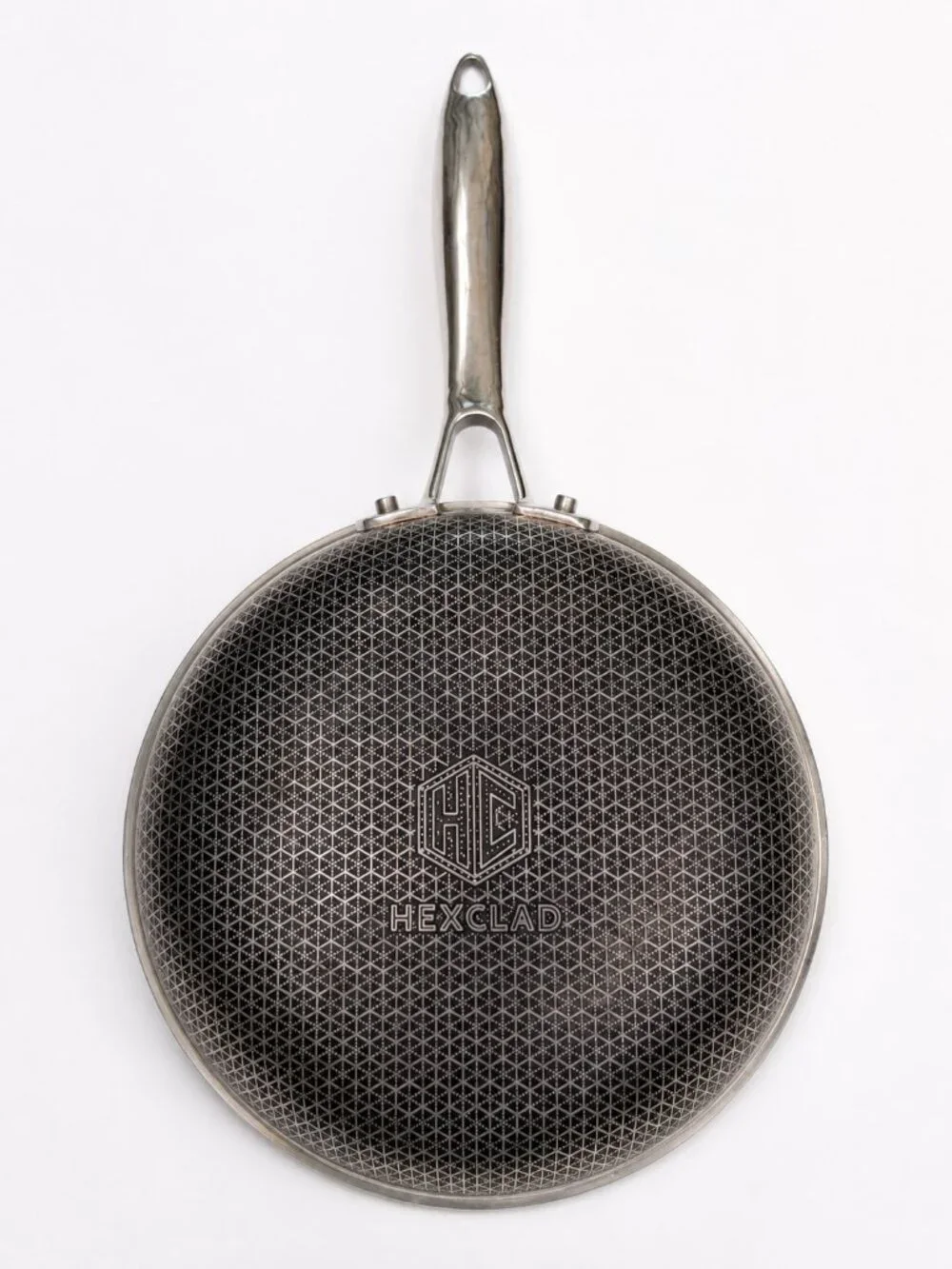 Hexclad 8 Inch Hybrid Nonstick Fry Pan Skillet Stainless Handle Small Size - Picture 2 of 4